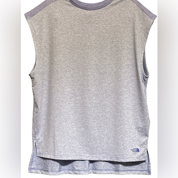 NWOT THE NORTH FACE WOMENS MUSCLE TEE PERIWINKLE/HEATHER LARGE - Picture 1 of 5